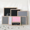 10x10 black felt Letter board with oak frame and letters,DDP service