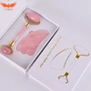 Jade roller face massager facial set Natural Gemstone 2019 New Arrival Beauty for