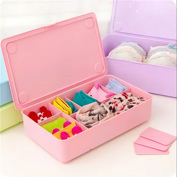 Plastic Underwear Clothes Storage Box Drawer Organizers Plastic Underwear Clothes Storage Box Drawer Organizers Divided Cells