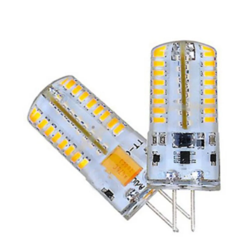 High Lumen G4 G9 E14 LED Flicker-free silicone corn light source dimmable crystal mini led bulb bi pin led plug light