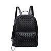 Custom Hot selling women unisex soft genuine cow leather backpack with rivets professional leather bag oem/odm factory