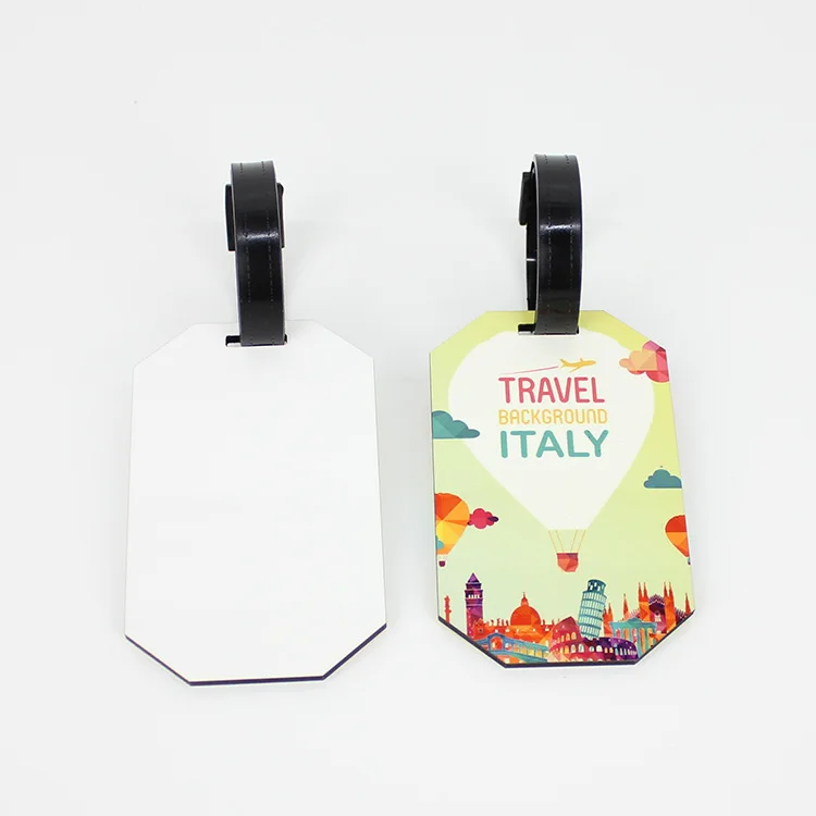 Wholesale Sublimation Blank Luggage Bag Tag For Travelling Accessories