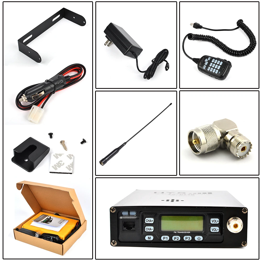 Dual Band 25w Backpack Builtin 12000mah Battery Dualptt Mic Mobile Car Radio Station