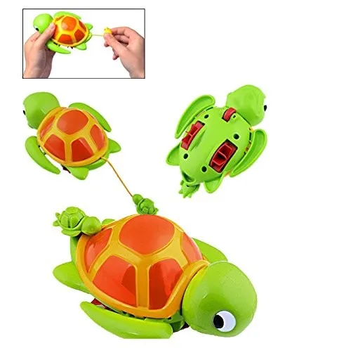 Swimming Wind Up Sea Animals In The Bathtub Windup Motorized Water Toy ...