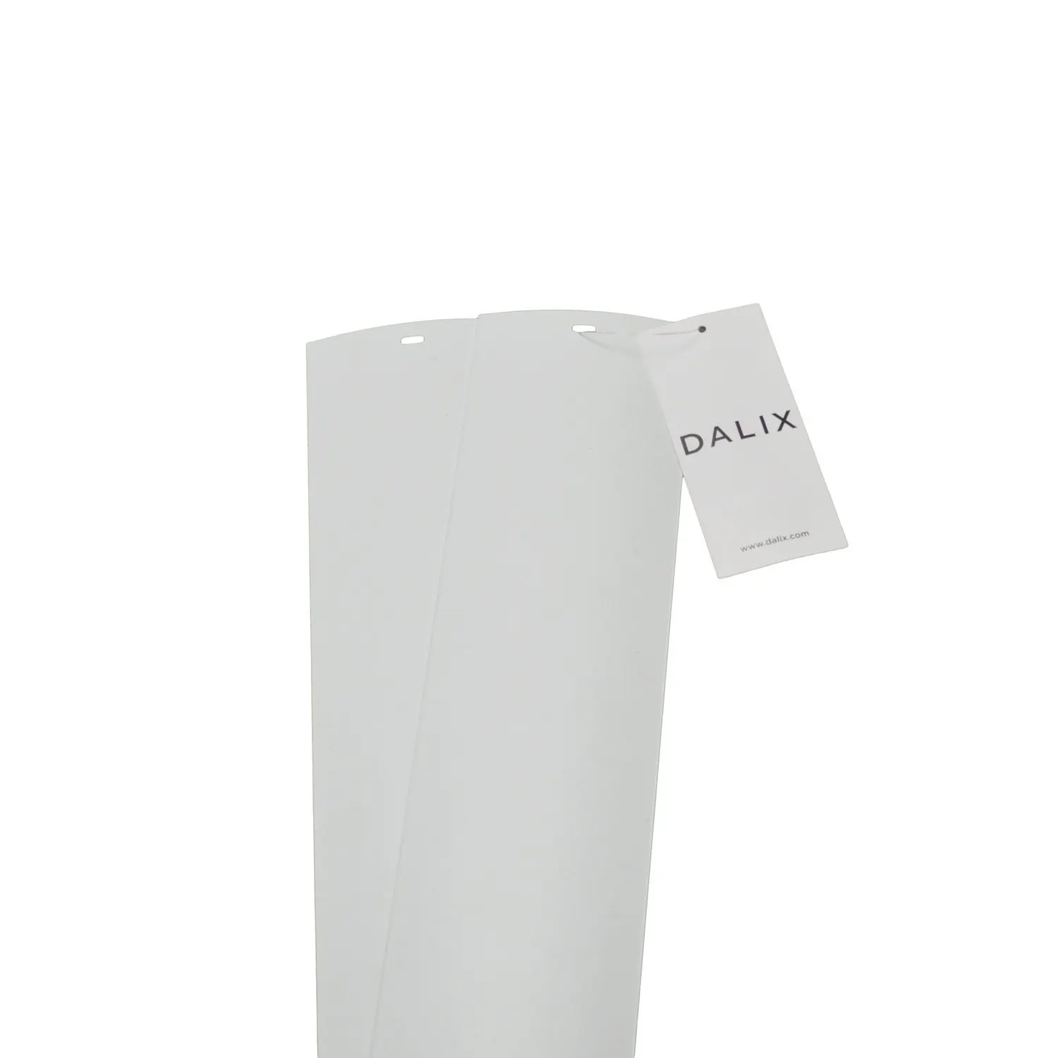 DALIX PVC Vertical Blind Replacement Slats Curved Smooth Off-White 64.5 Length x 3.5 Width 2 Qty Off-White