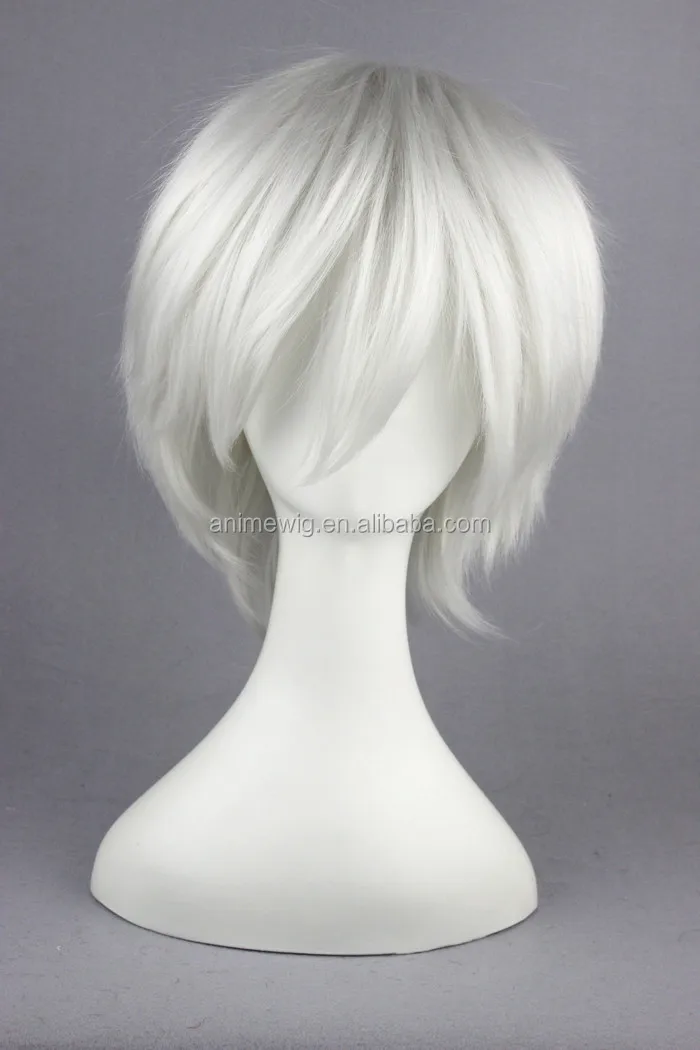 silver male wig