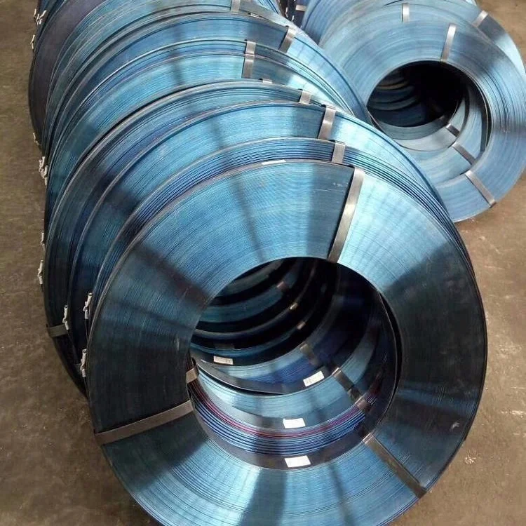 Professional supply steel packing Banding strip Q235 B235  blue waxed black steel strapping