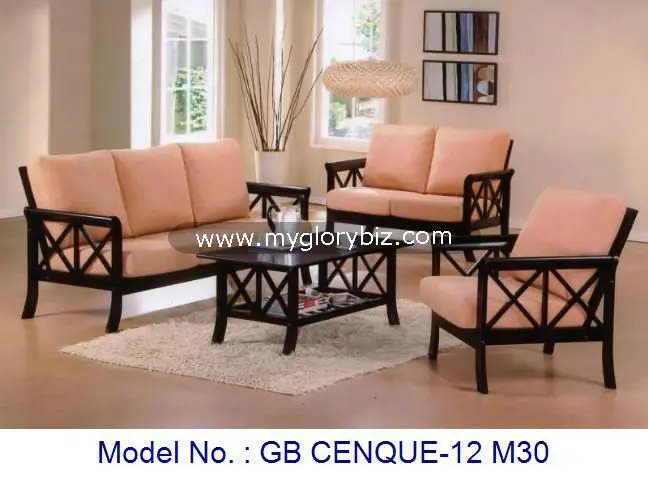 Clic Simple Wooden Sofa Set With Coffee Table Living Room Clic Simple Wooden Sofa Set With Coffee Table Living Room Furniture Modern Design Designs Malaysia