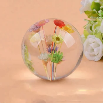 clear floral resin