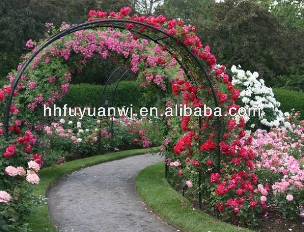Decorative Wedding Artistic Black Metal Garden Arch Decorative Wedding Artistic Black Metal Garden Arch