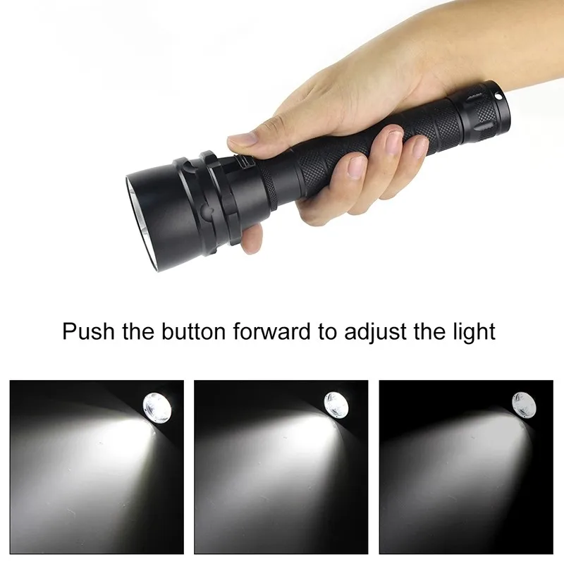 High Power 5000 Lumen Battery Operated Led Flashlights Rechargeable