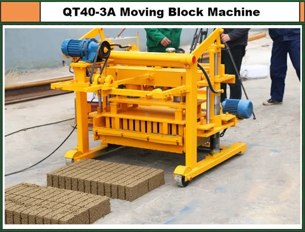 qt40-3 moving block machine block small maching