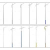 Design nice price 3m led garden pole garden pipe making machine jiangsu street light pole for kenya