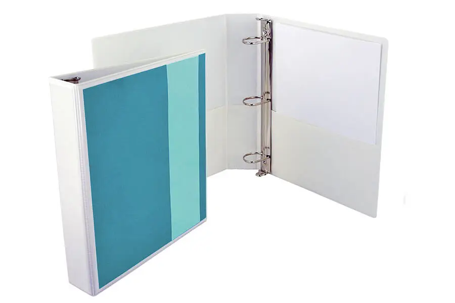 White Plastic Pvc 3 Ring Binder For A4 Paper - Buy 3 Ring Binder,3 Ring ...