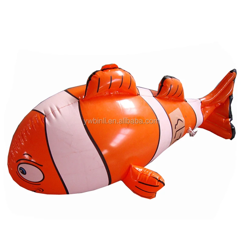 Summer Pool Float Nemo Inflatable Pool Animal Orange Clown Fish 27 In Age 4+ 