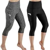 Factory Direct Sale Women Athletic Tummy Control Out Pocket Leggings