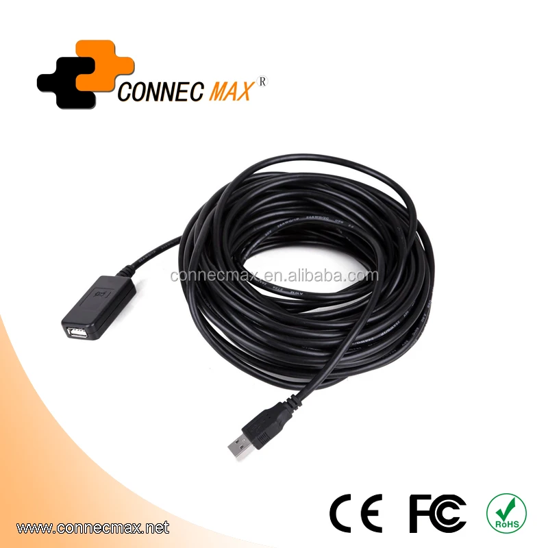 50FT High Speed 480Mbps USB 2.0 Active Repeater M//F Extension Cable Sold 100+