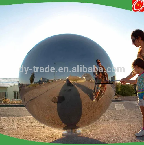 Creative mirror stainless steel sphere post box ,stainless steel ball mailbox