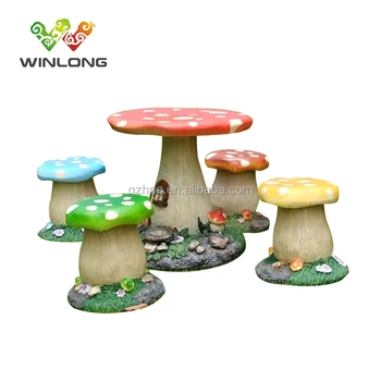 High Quality Outdoor Kids Mushroom Shape Table And Chairs - Buy