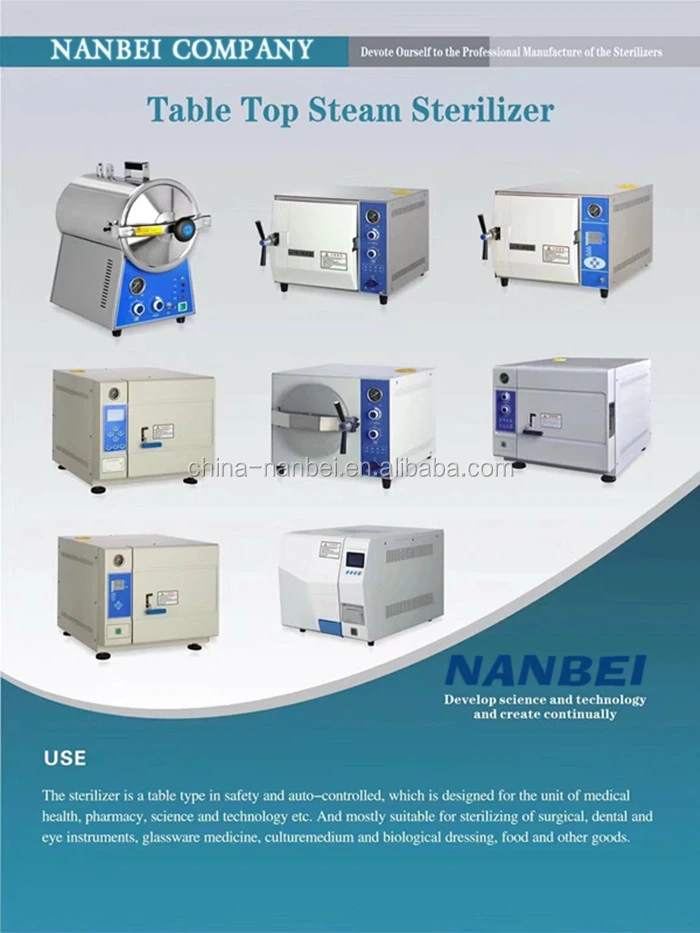 Micro portable pressure steam sterilizer medical autoclave
