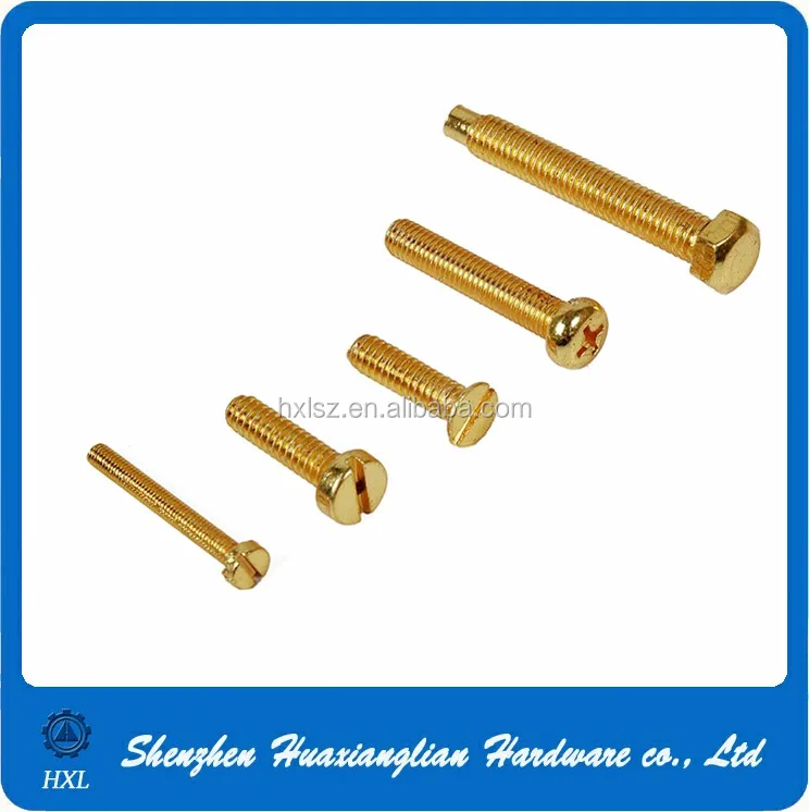 5-100 stks M2 M2.5 M3 M4 M5 M6 M8 Messing Sleuven Kaaskopschroef DIN84 Messing Schroef Messing Bout GB65 (Color : M2.5x4 (100pcs