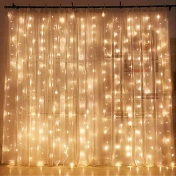 Twinkle 300 Led Window Curtain String Light For Wedding Party Home Garden Bedroom Outdoor Indoor Wall Decorations Buy Star Curtain Decoration String