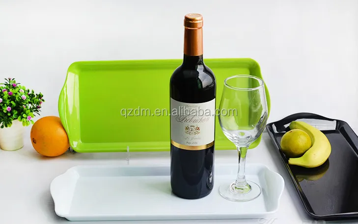 Rectangular Melamine Trays With Handles