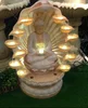 indoor resin water fountain buddha waterfall statue