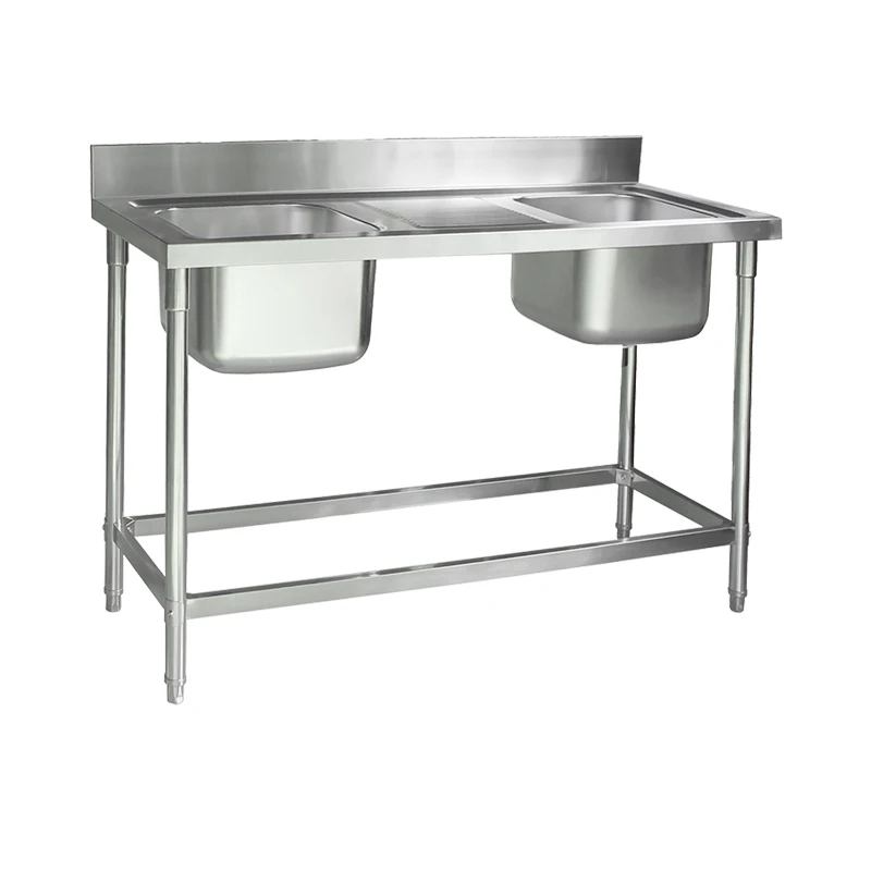 Commercial Stainless Kitchen Double Bowl Double Bowl Sink Stand Buy