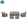 American style Miami rattan wicker dining sofa set patio outdoor garden sofa furniture