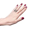 DAIHE fashion jewelry Multi layer across crystal ring for girls