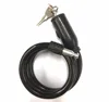 Cheap black wire keyed motorcycle bike bicycle cable lock
