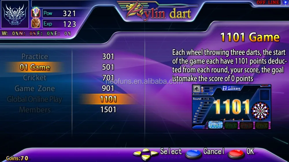 Nfr81 Neofuns Popular King Darts Machine Electronic Dart Machine For