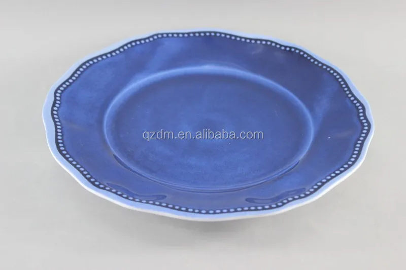 Irregularity Side Plastic Plate Melamine Dishes Top grade
