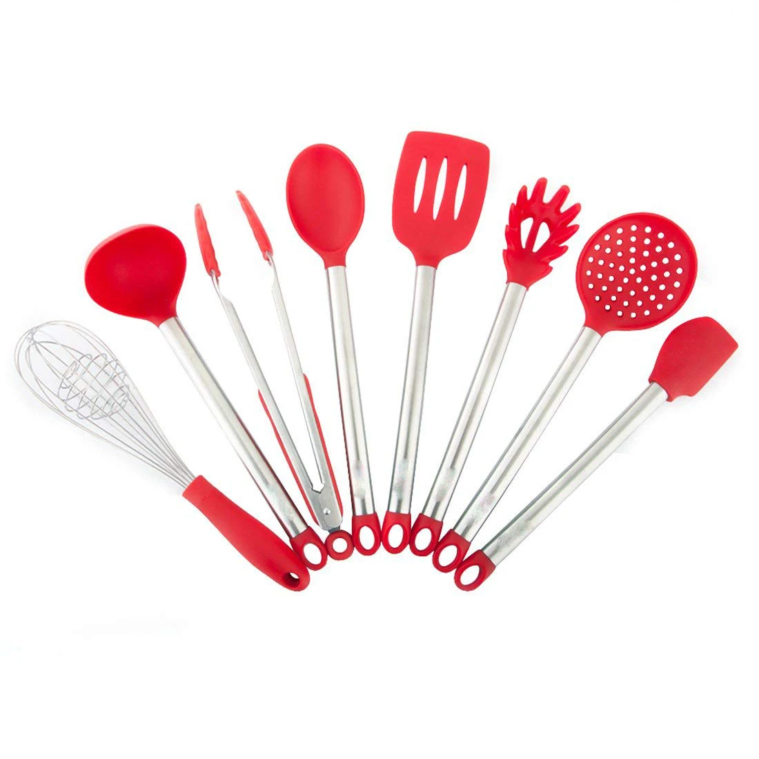 8 Piece Best Silicone Kitchen Utensils,Heat Resistant ...