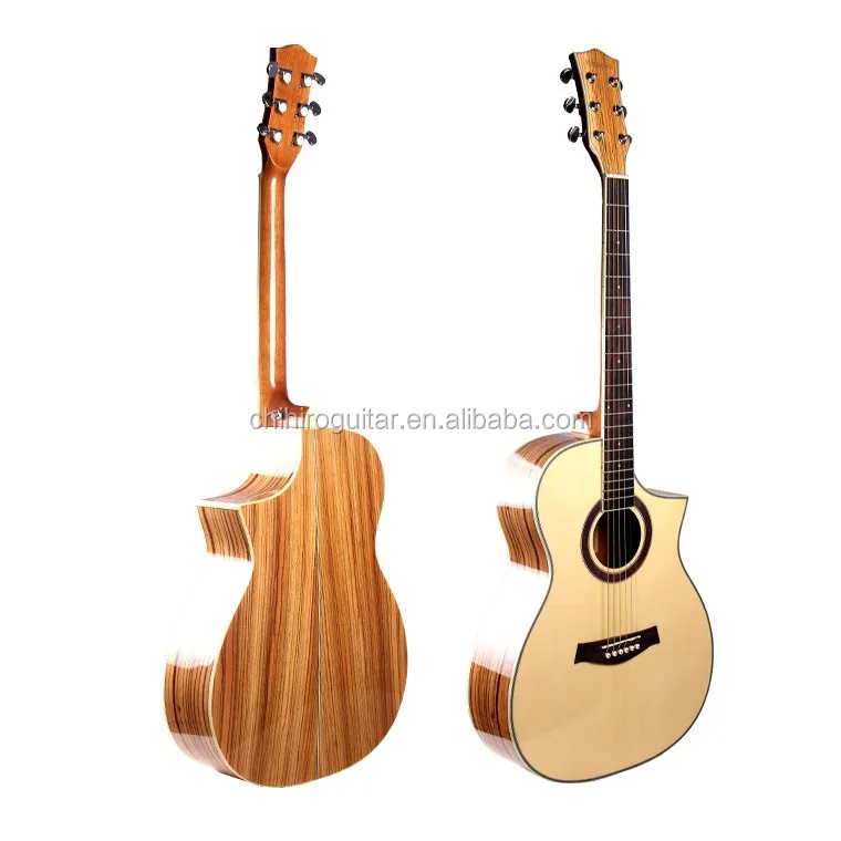 40英寸 zebrawood 高光泽 cutaway 原声吉他