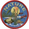 Hot sale wholesale high quality nature series embroidery custom patches design