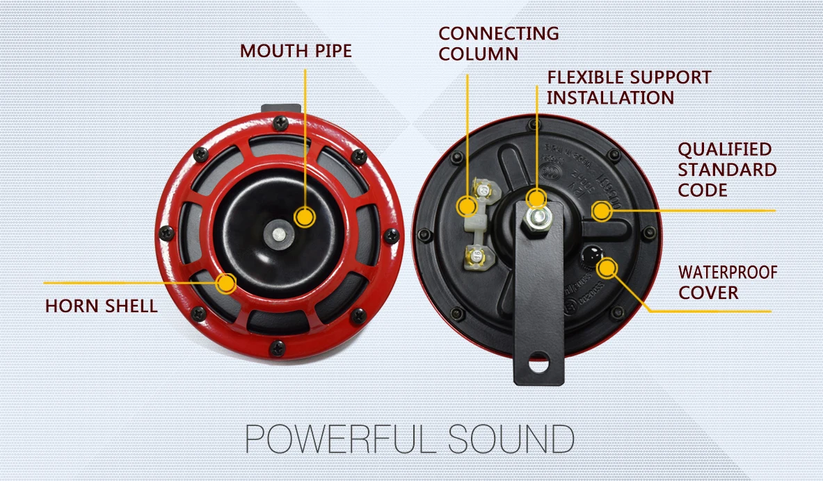 12v 24v 2 Way Custom Loudest Electric Car Horn Buy Custom Car Horn