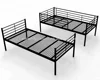 Furniture bed,Galvanized Steel Metal furniture single bed with double under drawers,anti-rust single bed