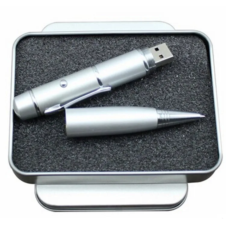 Laser Pointer Usb Pen Drive 2gb Ball Pen Usb With Custom Logo Design