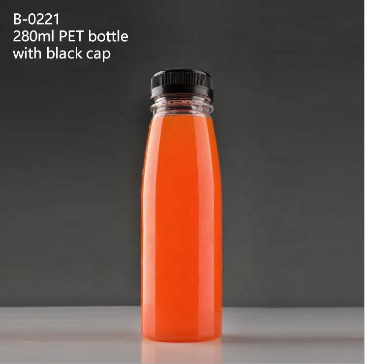 350ml 10oz Plastic Clear Food Grade Square Beverage Pet Juice Bottle