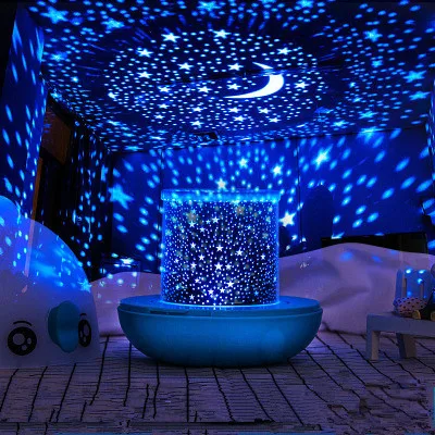 led star night light projector lamp,colorful star