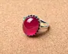 Fine vintage design faux red jade rings for men(PES6-80)