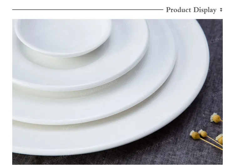 Western style ceramic ware hotel collection dinnerware set