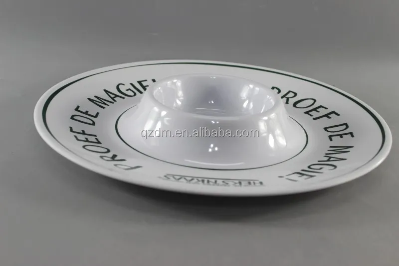 13" Melamine Snacks plate ,Melamine Chips plate