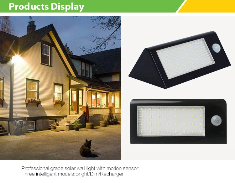 Chinese manufacturer wall-mounted night lighting lamp solar wall light led
