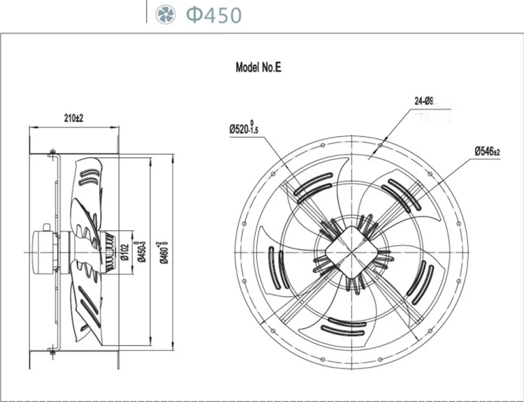 450mm 380v Cold Room Evaporator Fan Motor - Buy Evaporator Fan Motor 