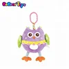 BobearToys custom soft baby mobile hanging animal stuffed plush owl mirror hand grasp baby rattles teether toy