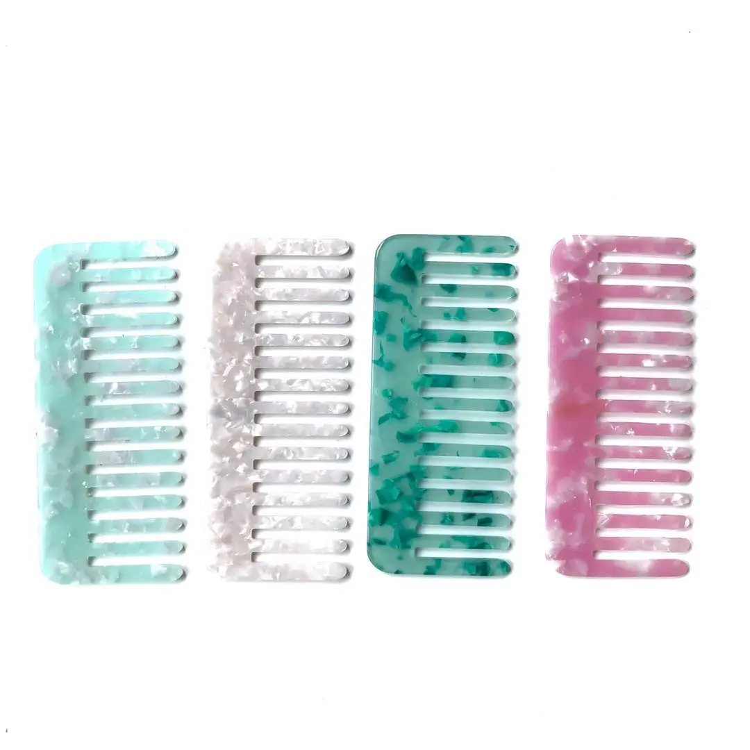 Gift For Long Hair Handmade Cellulose Acetate Hair Comb With Handle ...