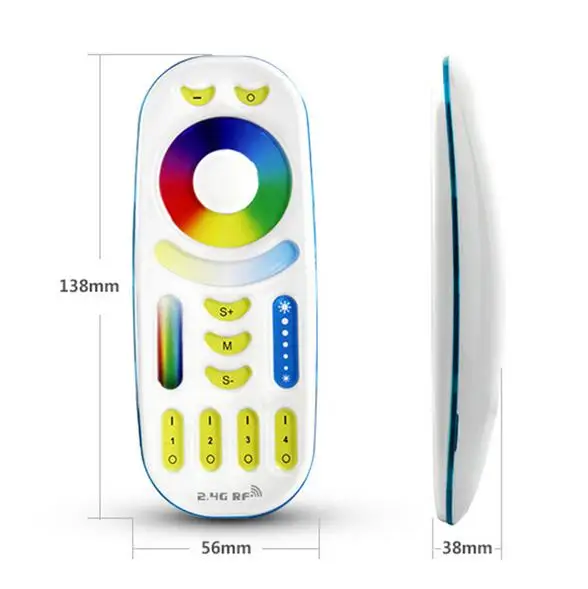 Mi Light FUT039 Wireless 2.4G 4-Zone RF Wireless RGB+CCT LED Controller for RGB CCT Led Strip Light